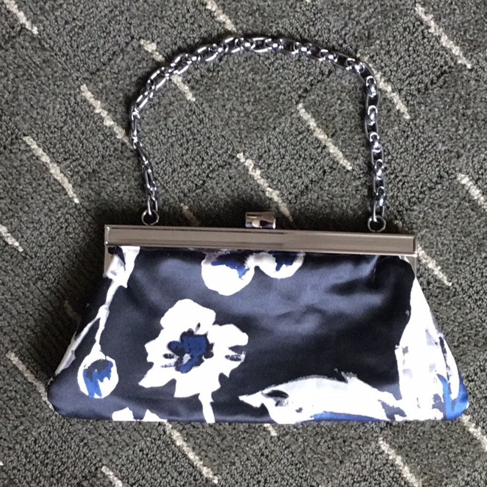 NWOT The Limited Satin Floral Print Pouch Handbag
